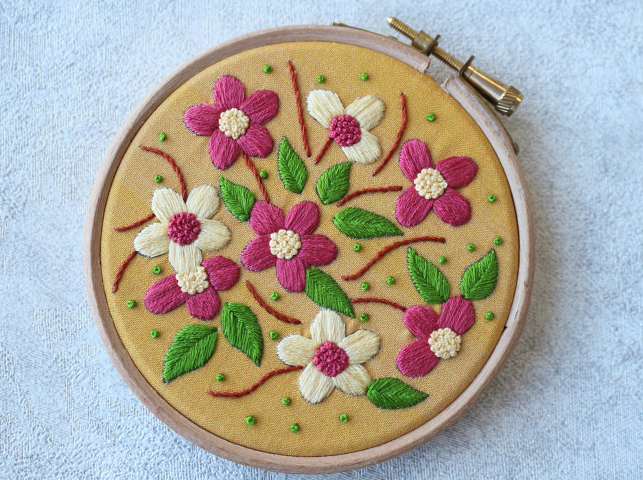 Floral Embroidery PDF Pattern