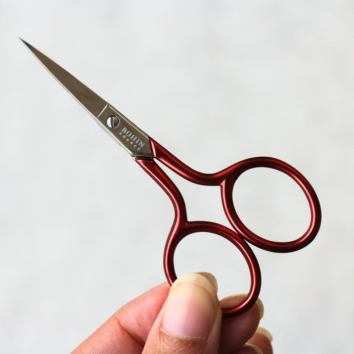 Bohin Soft Touch Red Embroidery Scissors