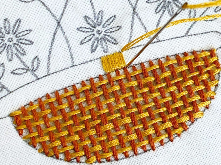 Flower Basket DIY Embroidery Kit