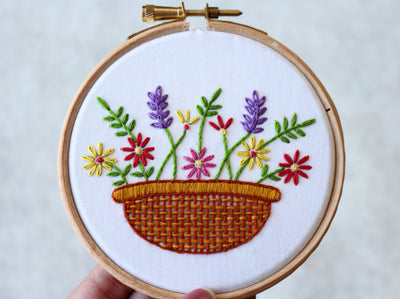 Floral Embroidery Kit Bundle