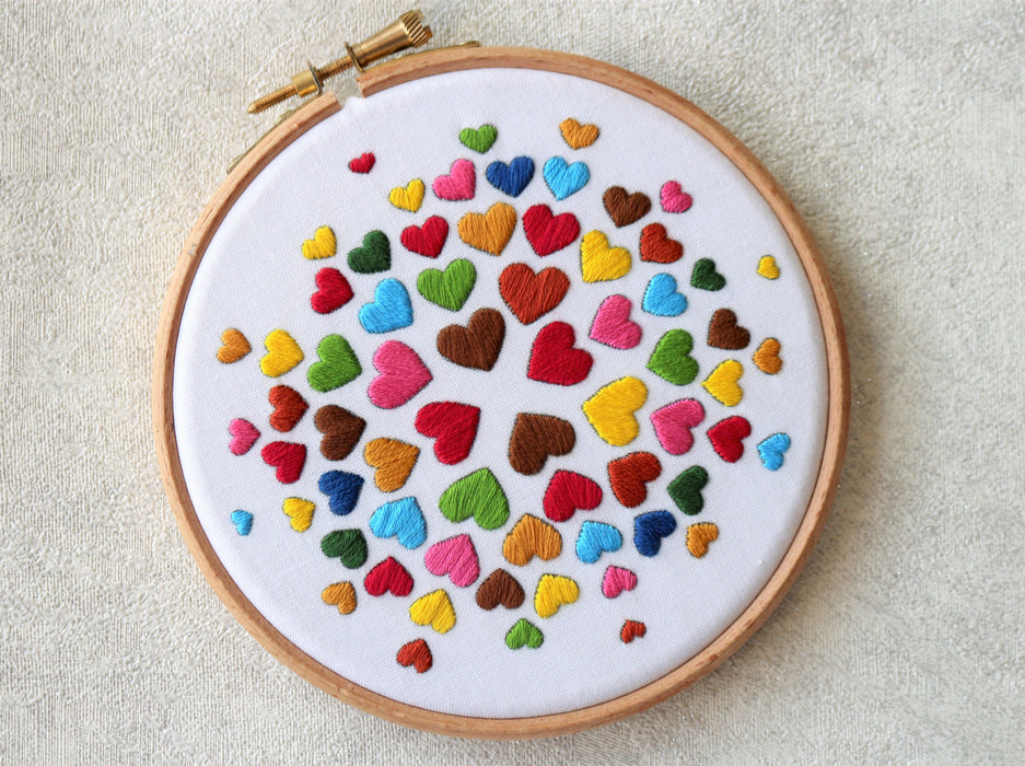Hearts Embroidery Kit
