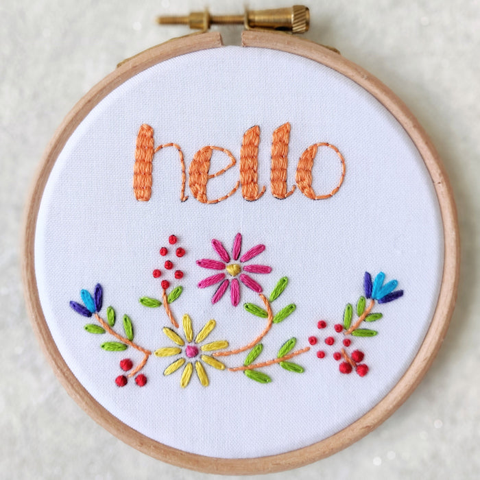 Hello Embroidery Kit