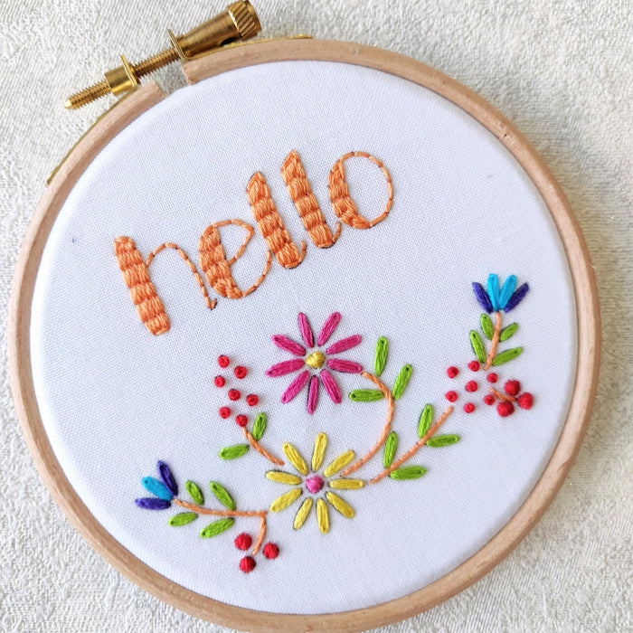 Hello Embroidery Kit