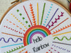 Hello Rainbow Embroidery Kit