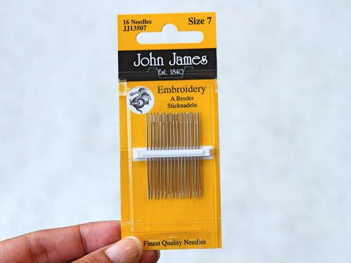 John James Embroidery Needles Size 7