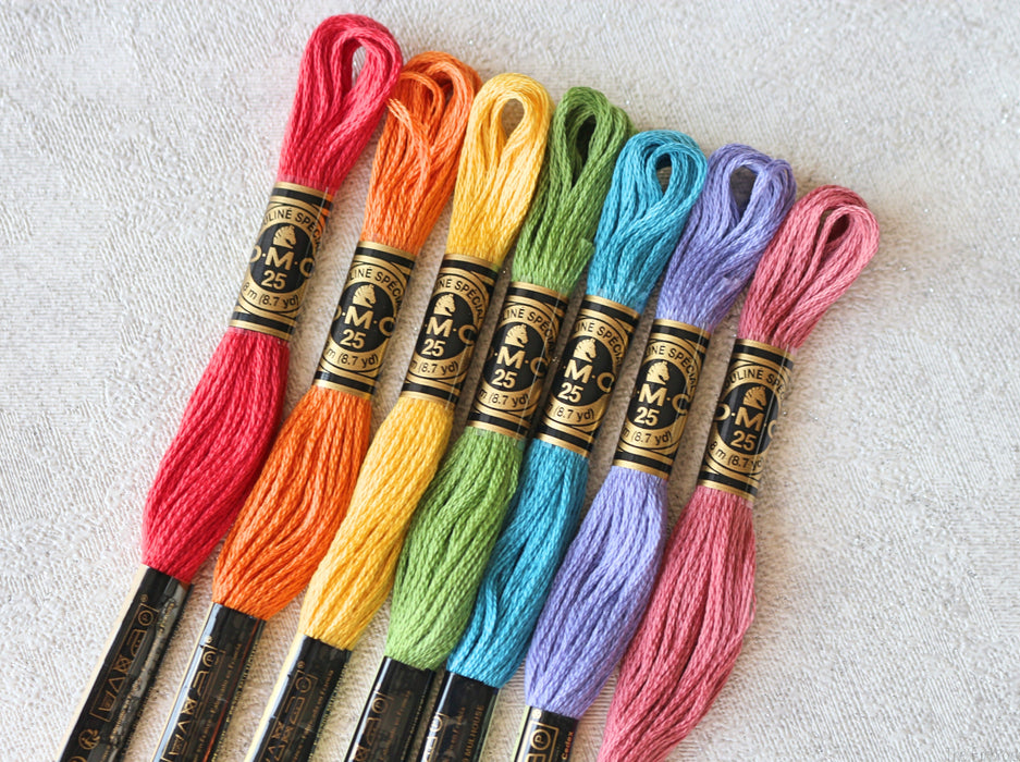 Muted Colour DMC Embroidery Thread