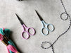 Turquoise Polka Dot Embroidery Scissor