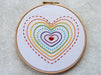 Rainbow Heart Embroidery Kit