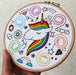 Rainbow Unicorn Embroidery