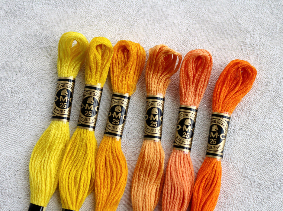 Sunshine Colours DMC Embroidery Thread