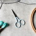 Turquoise Polka Dot Embroidery Scissor